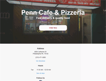 Tablet Screenshot of penncafeandpizzeria.com